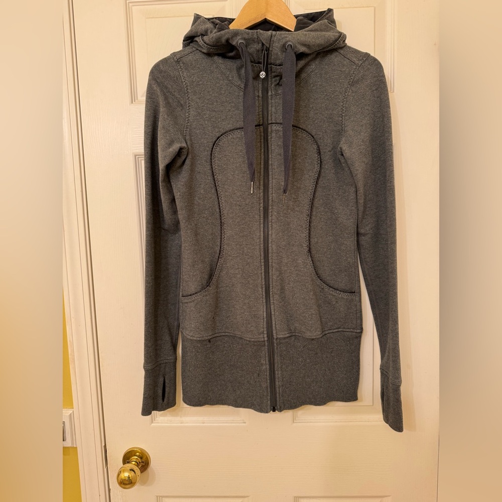 lululemon athletica Charcoal Zip-Up Hoodie